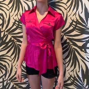 DVF Silk Wrap Blouse - 6